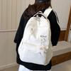 Женский кампусный рюкзак высокой стоимости, однотонный, для старшеклассниц и студенток, универсальный рюкзак