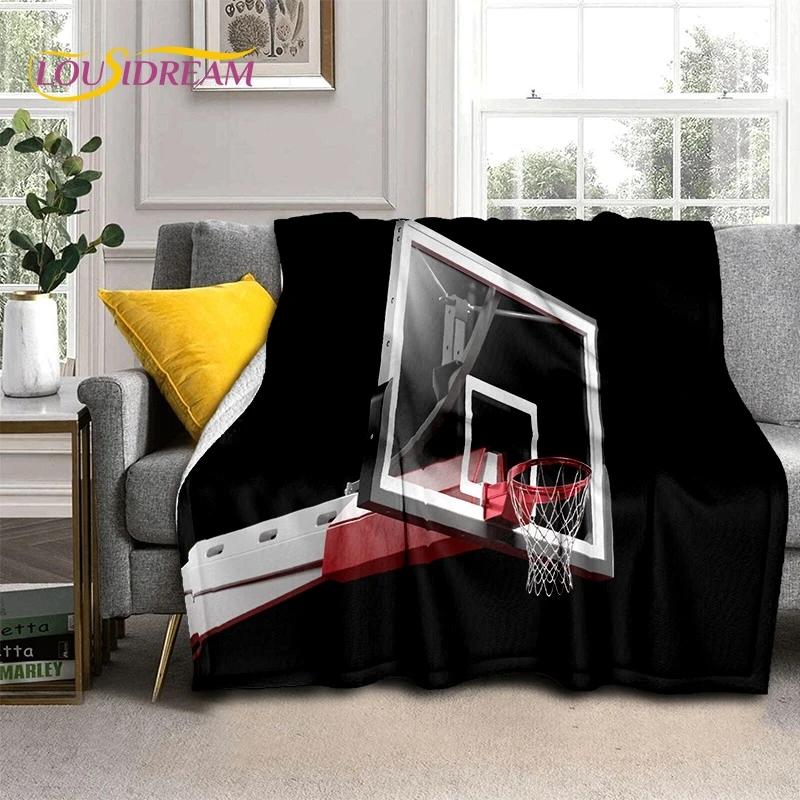 Новейшее мягкое фланелевое одеяло для баскетбольной площадки, для кроватей, спален, диванов, пикников, плед для отдыха на свежем воздухе, подарок