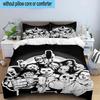 3PCS Horror Movie Icons 3pcs Bedding,Including 3PCS Duvet Cover And 2pcs Pillowcases Perfect for Christmas,Ideal for Bedroom, Dormitory