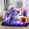 1pc Cute Elephant on Moon Blanket Soft Comfortable Lightweight Perfect for Travel Camping Picnics Sofa Office Bed Living Room Ideal Gift for Friends