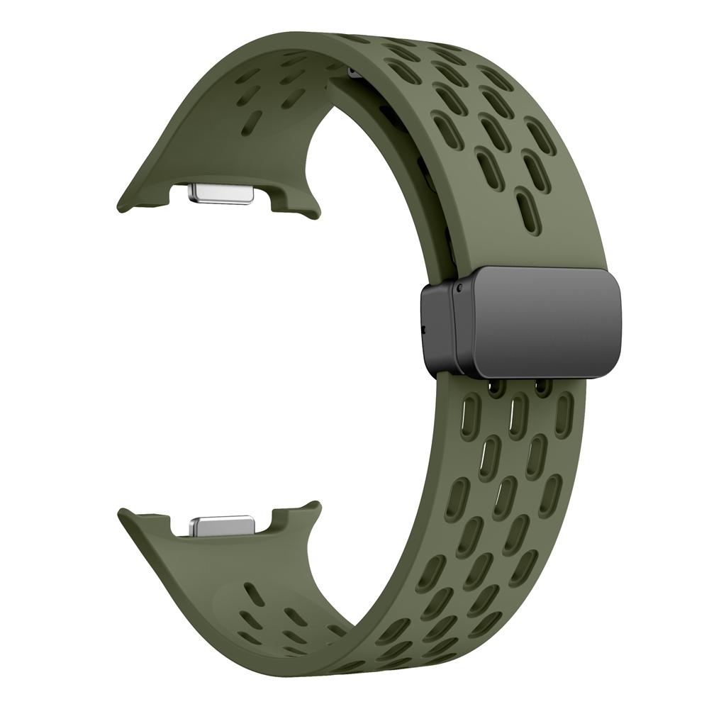 Ремешок из силикона с магнитной застежкой без зазоров для Samsung Galaxy Watch8 Classic 46 мм, браслет для Samsung Watch8 44-40 мм.