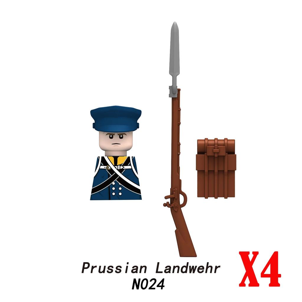 Napoleonic Wars Military Soldiers Building Blocks Medieval Army Figures Russian Ukraine Knights Infantry Weapon Bricks Kids Toys