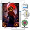 Популярная 5D Diy вышивка крестиком Хэллоуин страшная голова тыквы человек картина полная дрель набор для вышивки крестиком настенная наклейка домашний декор