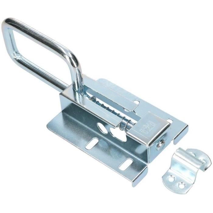 Засов для раздвижной двери KOTARBAU Засов, замок для раздвижной двери, оцинкованная сталь, 120 - 12 мм, серебристый