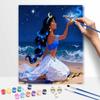 Disney Жасмин Волшебная Лампа Масляная Краска Набор для Ручной Росписи Декорация Классический Стиль Домашний Декор Фэнтези Принцесса Настенное Искусство Подарок Декор Спальни
