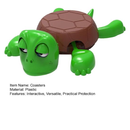 Подставки под стаканы в виде черепах, напечатанные на 3D-принтере, забавные дробленые подставки под напитки, милый подстаканник в виде черепахи, необычная защита стола в виде черепахи