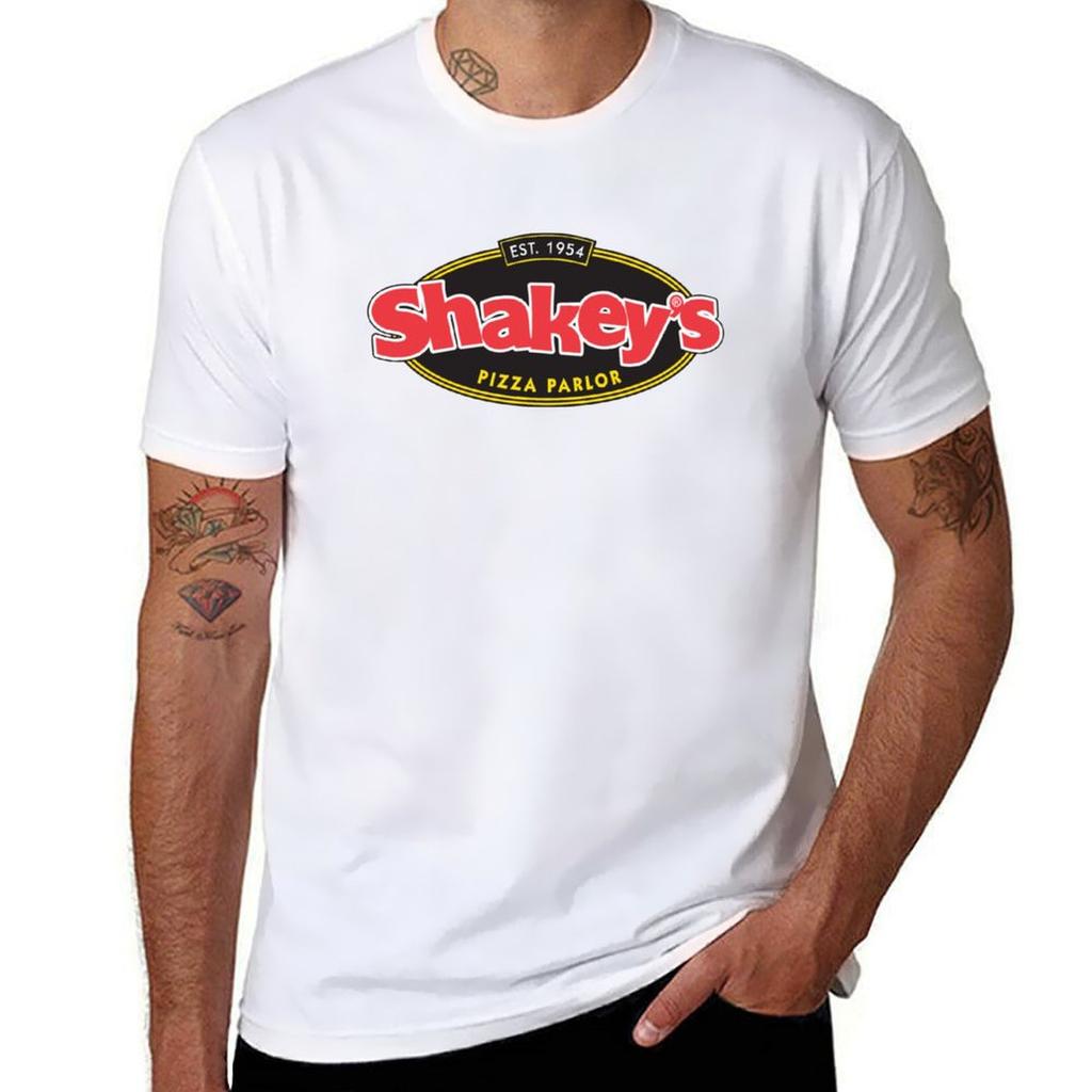 Retro Shakeys Pizza Polar Tshirt Sports Casual Short Sleeve Cotton Tee