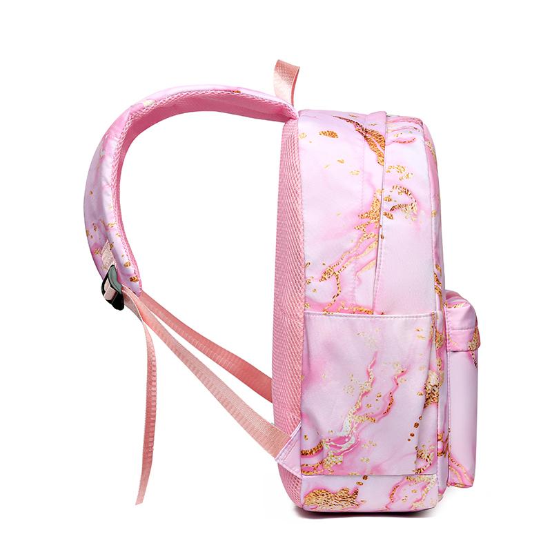 4Pcs/set Cute Anime Printed Backpack Lunch Bag Pencil Bag 750Ml Water Bottle Girl Student Large Capacity Waterproof Schoolbag