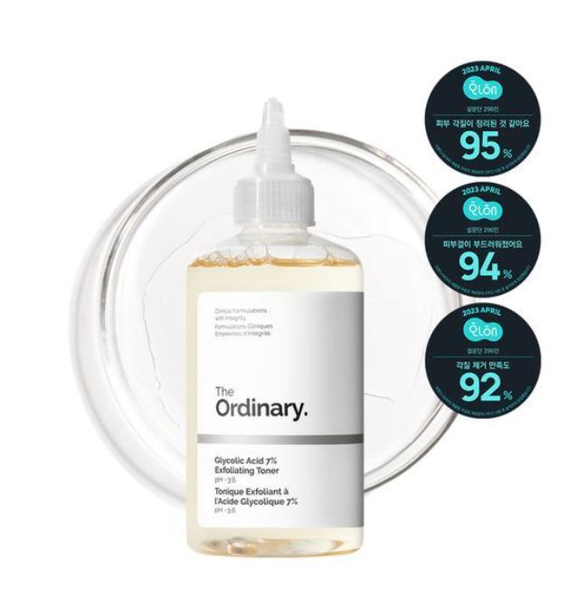 THE ORDINARY Тоник с гликолевой кислотой 7% – Отшелушивающий и осветляющий раствор 240 мл