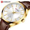 New Top Men's Watch Business Belt Watch The Calendar Calendar Waterproof Quartz Watch Simple Watch
