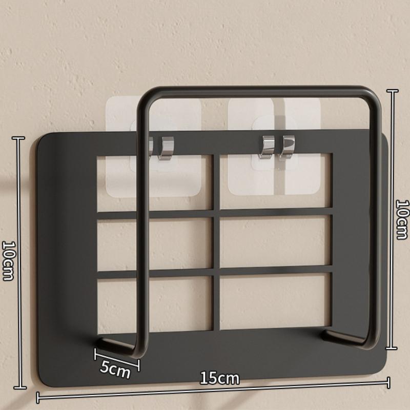 Punch-Free Router Storage Racks Living Room Wall-Mounted Sundries Organization Holders Home Gadgets Metal Plug Row Shelf