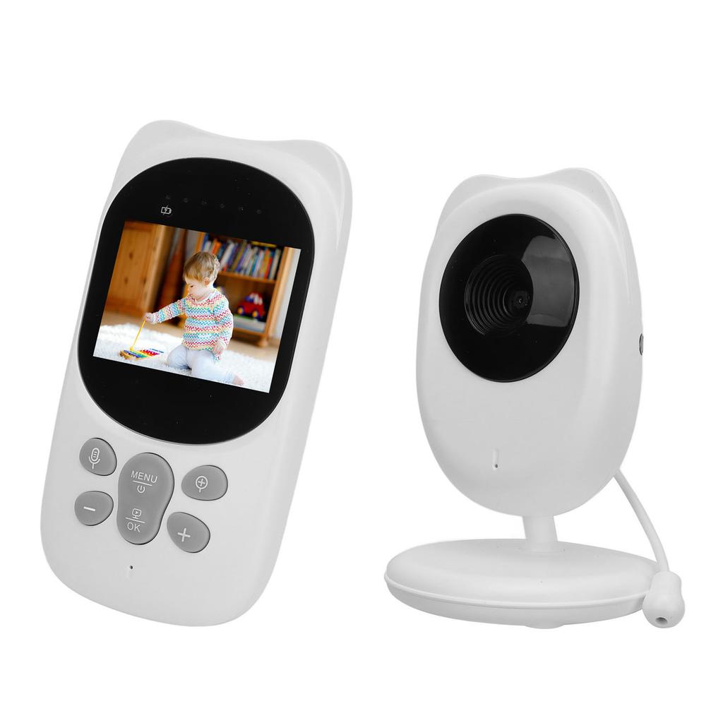 Беспроводной видеоняня 2,4-дюймовый экран Обнаружение температуры в комнате в реальном времени Монитор безопасности ребенка