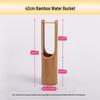 42cm bamboo serving bucket with ladder