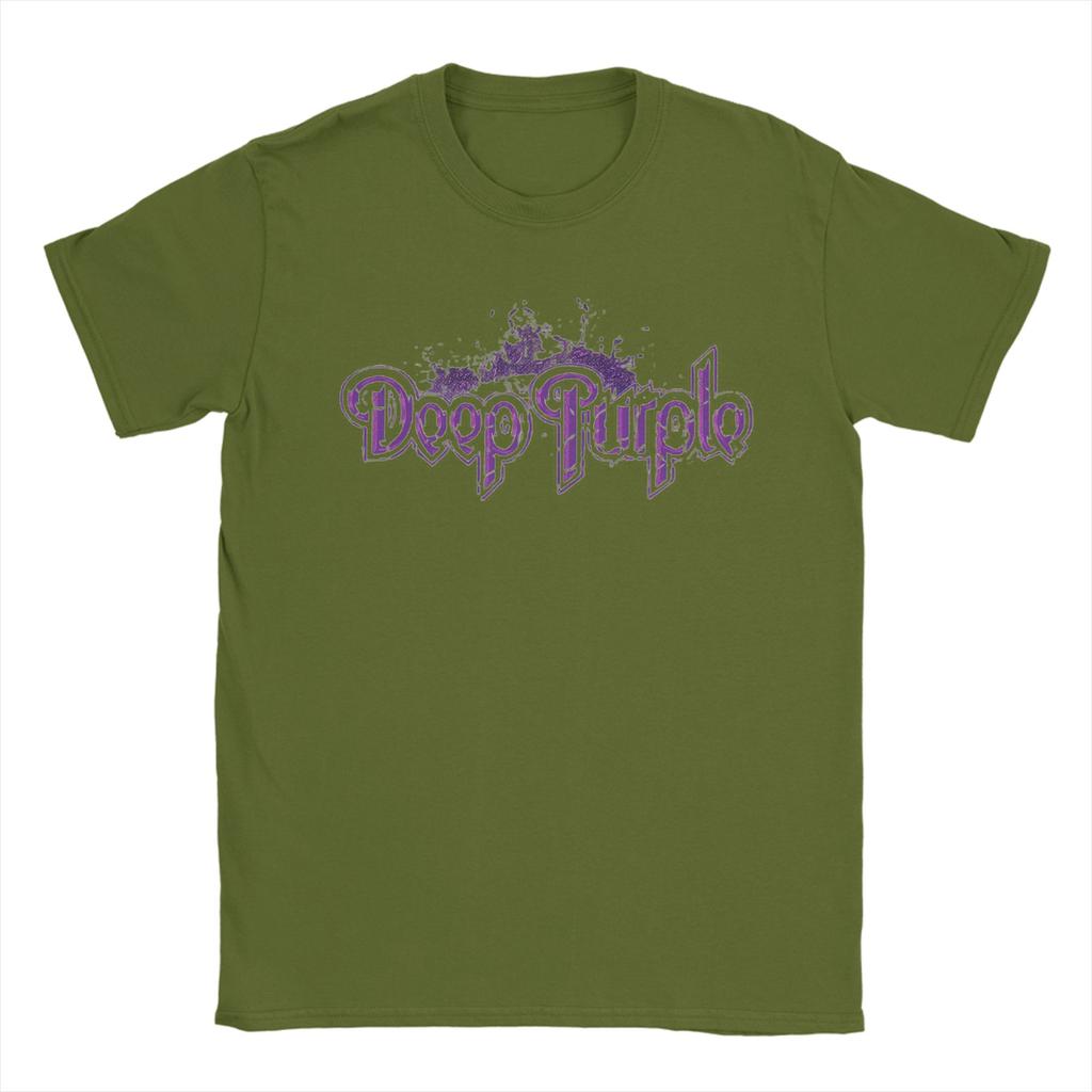 Футболка с принтом Deep Purple Летняя Хлопковая футболка для взрослых Харадзюку Повседневная футболка С коротким рукавом Винтажные топы