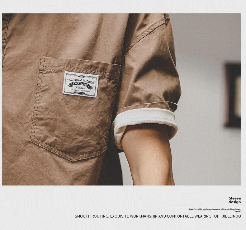 Мужская футболка-поло модного бренда, лето 2022 г., с короткими рукавами и воротником до половины рукава