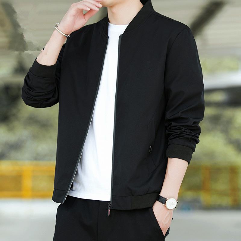Men's Spring and Autumn Jacket Top Korean Version Trendy Fashion Handsome Casual Coat Men