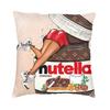 Италия Nutellas Банка Квадратная Наволочка Домашний Декор Чехол для Подушки Подушка-плед для Автомобиля Двусторонний Принт