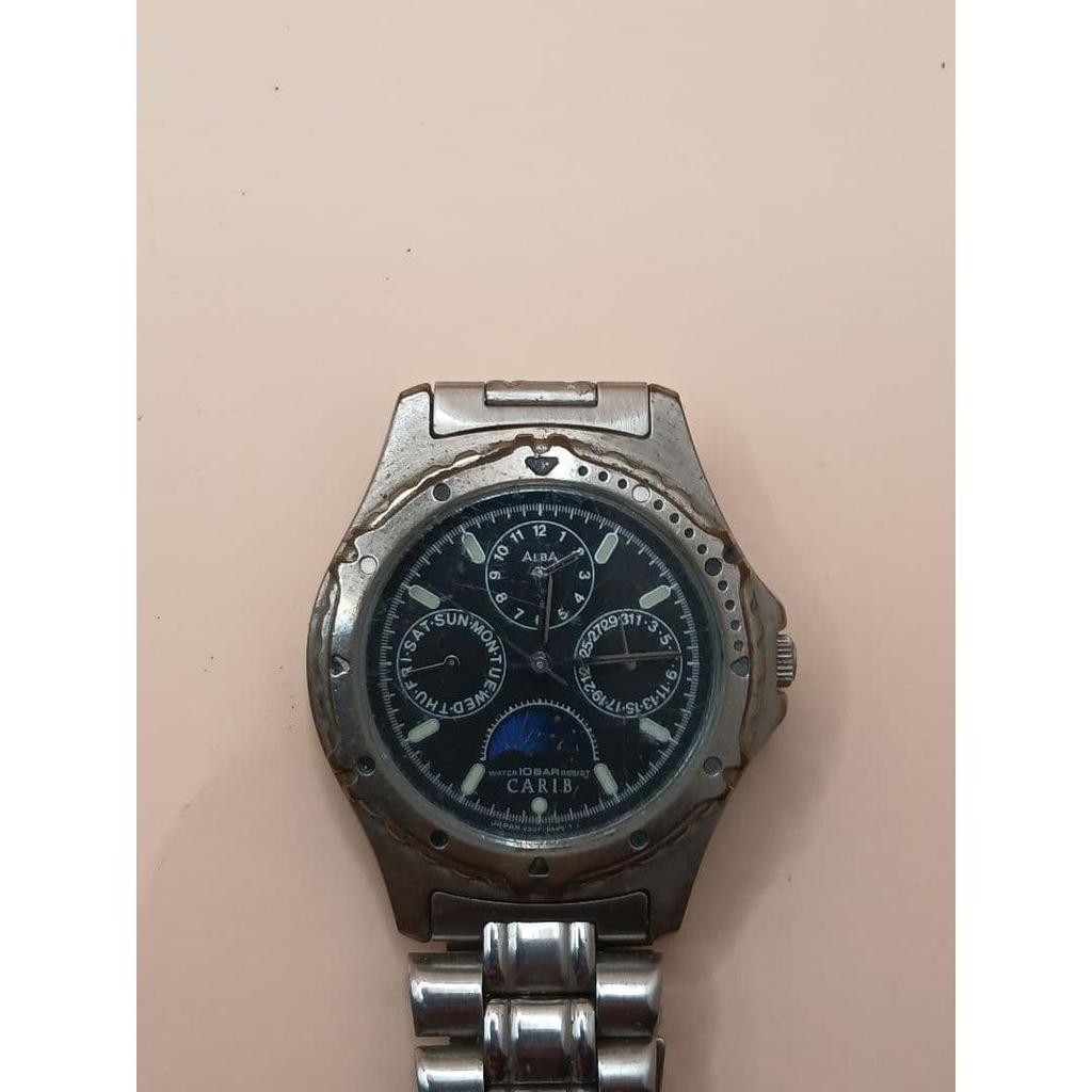 Б/у часы Seiko Alba Carib V33F-6B20 10BAR