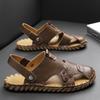 Handmade Soft Bottom Casual Men Sandals Fashion New Beach Trekking Shoes Non-Slip Quick Drying Summer Male Genuine Leather