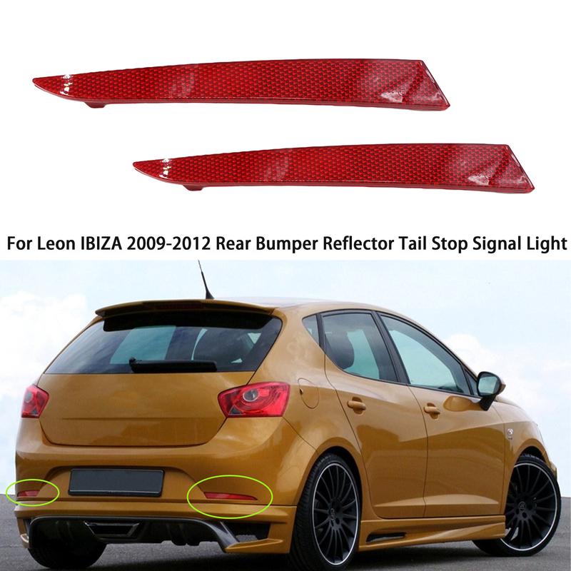 For Seat IBIZA 2009 2010 2011 2012 Rear Bumper Lamp Reflector Lamp Tail Stop Signal Lamp Assembly 6J4945105 6J4945106