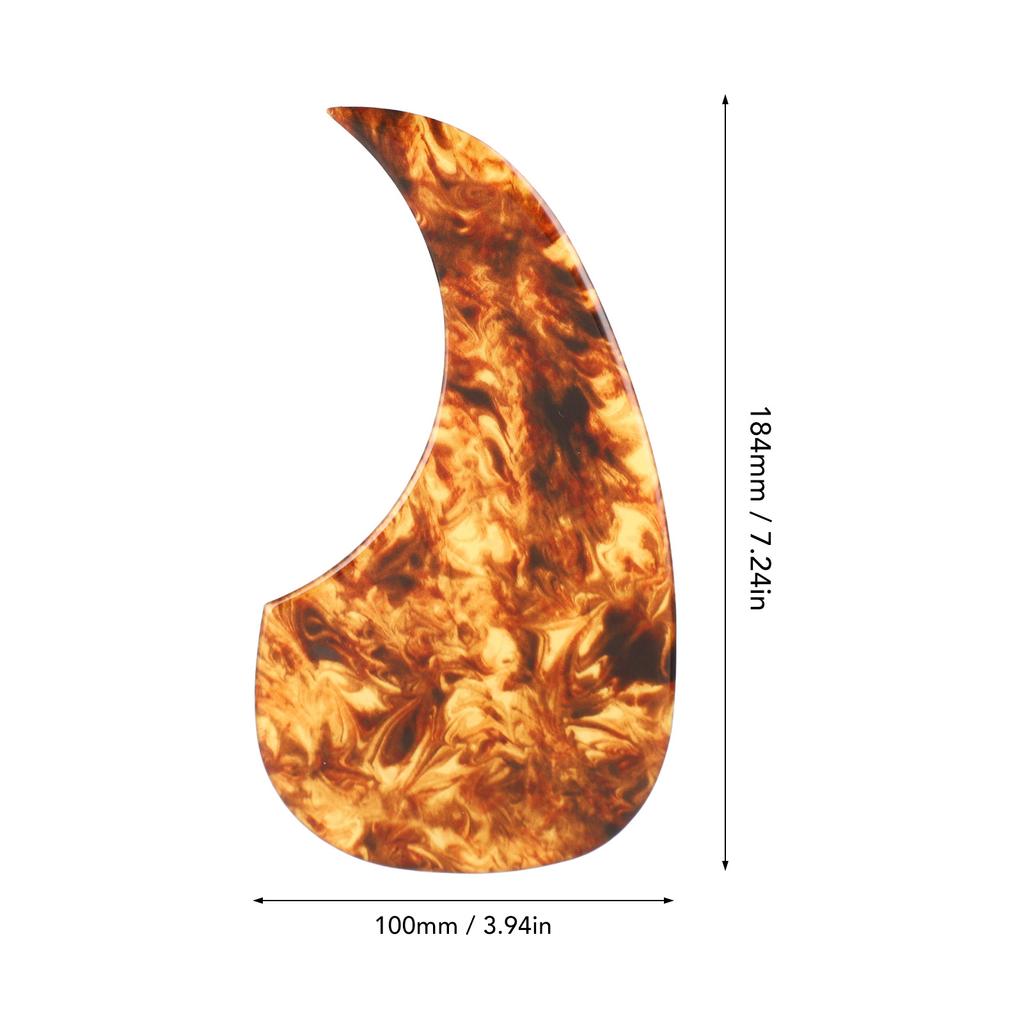 Гитарная накладка из ПВХ, декоративная самоклеящаяся накладка в форме запятой, накладка для акустической гитары