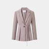 PORTS Women's Iris Mist Purple Houndstooth Belted Jacket