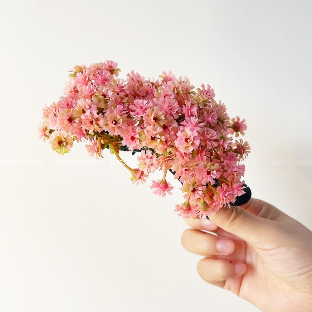 Bohemian Starry Sky Flower Hair Clip Sweet Thai Hairpin Headwear Floral Side Clip Female