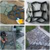 DIY Path Maker Paver Molds Stone Brick Concrete Mold Concrete Cement Walk Garden Path Paving Paver Reusable Patio Pavement Molds