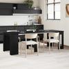 Dining Table 240 x 85 x 75 cm Engineered Wood Black Oak