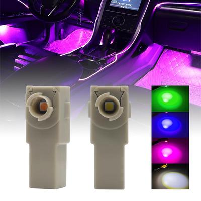 4 шт., 12 В, светодиодный внутренний светильник, освещение для ног, лампа для перчаточного ящика, расширительные провода, разъем, внутренняя лампа для Toyota Corolla