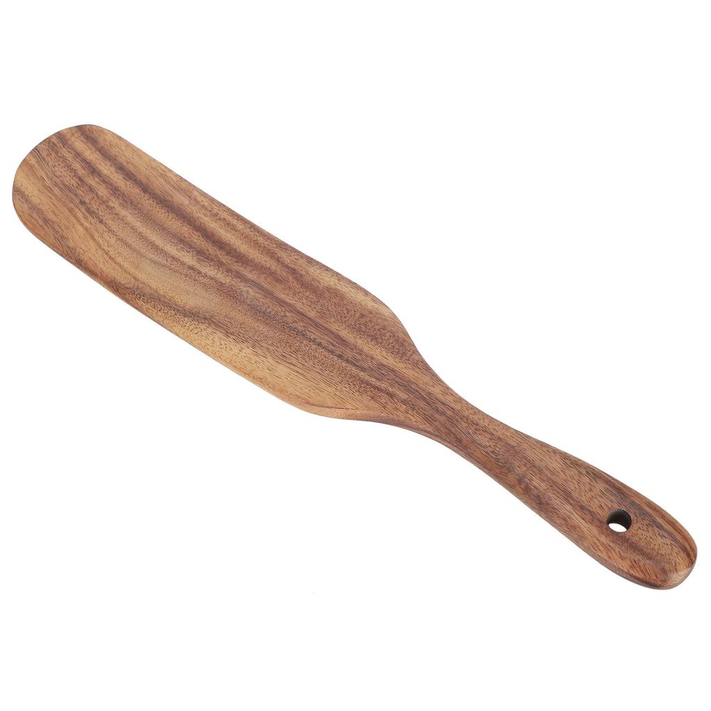 Teak Spatula Flat Shape FoodGrade Wooden Cooking Spatula for Home Kitchen Cooking(25.5x6cm )