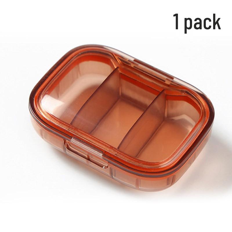 Compact Moisture-Proof Medicine Box: Portable, Compartmentalized Pill Case for Three Meals Daily