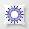 Blue White Porcelain Print Cushions Case Bohemian Style Mandala Geometry Pillows Case Modern Fashion Sofa Chairs Throw Pillows