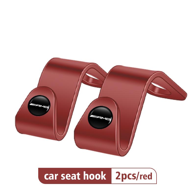 4pcs Car Rear Seat Hook Storage Hanger Organizer Accessories For Mercedes Benz AMG W204 W205 W203 W211 W201 W210 W108 W124 W126 MV7