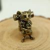 Rat Traveler Brass Knife Beads Animal Mouse EDC DIY Paracord Woven Bracelets Lanyard Key Chain Pendants Accessories Outdoor Tool Hangings