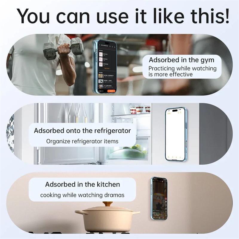 Роскошный держатель на присоске для телефона чехол для iPhone 16 15 14 13 12 11 Pro Max Plus Magsafe Magnetic Matte Fold Stand Lens Film Cover