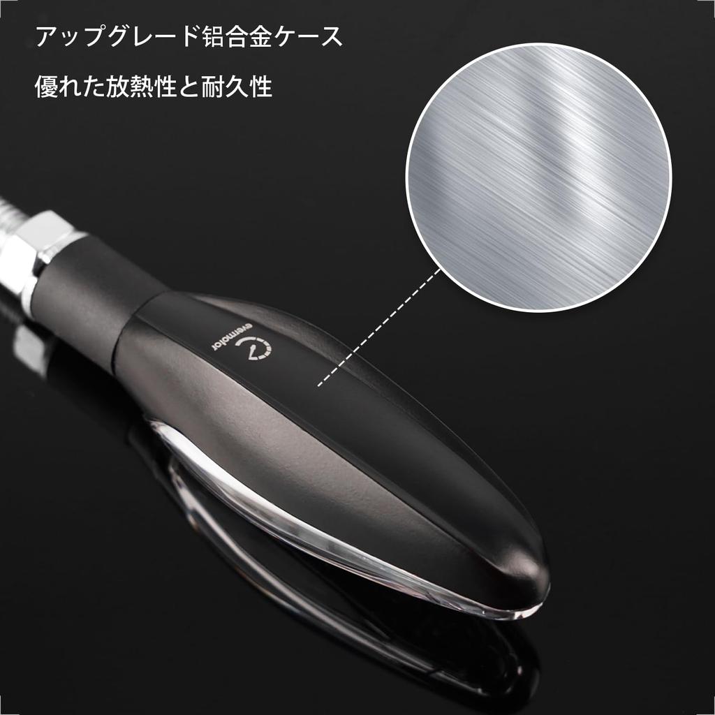 evermotor Указатели поворота для мотоцикла, плавные указатели поворота, светодиодные указатели поворота, мотоцикл, электровелосипед, 12 В, передние, задние, левые и правые, набор из 4 шт.