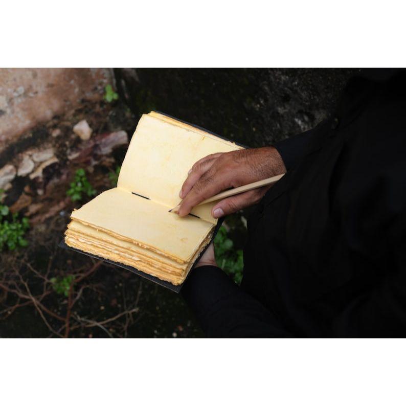 Журнал Викка из кожи ручной работы, коричневая пентаграмма, тисненая пустая книга заклинаний теней, блокнот, гримуар, книга для записей