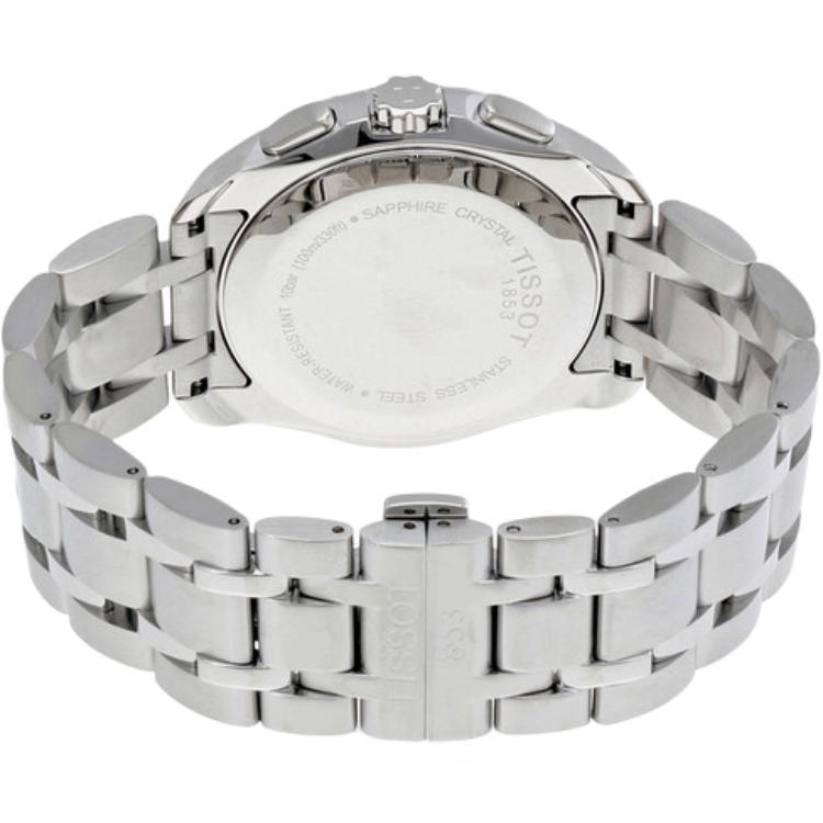 Tissot Kutu Collection Мужские кварцевые часы Часы 41 мм Белый циферблат Стальной корпус часов Стальной ремешок T035.439.11.031.00