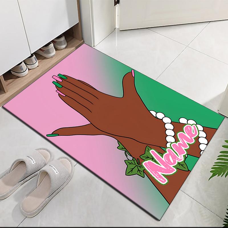 Custom Name AKA Printed Carpet, for Office Chair Living Room Bedroom Kitchen Room Decor Gifts.