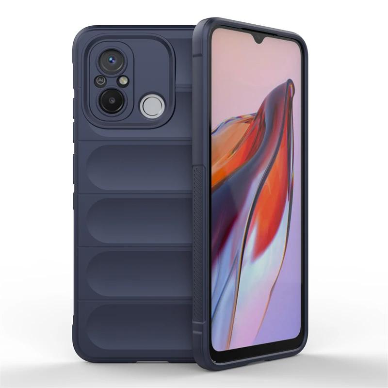 Для Xiaomi Redmi 9 9C 10 10C 12 12C 4G Задняя крышка Чехол для телефона Мягкий Жидкий Силикон Противоударный Защитный Funda Coque Чехлы