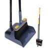 JEHONN Broom and Dustpan Long Handle Lightweight 180 Degree Rotation Cleaning Windproof Perfect for Indoor Fallen Leaves Set, 108cm-138cm