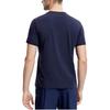 Fila Базовая простая спортивная фитнес-футболка с круглым вырезом и коротким рукавом, мужская, топы, темно-синяя A11M331104FNV