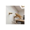 Cat Wall Furniture Set Sturdy Wood Wooden Cat Wall Perch Long-Lasting Material Modern Design for Living Room