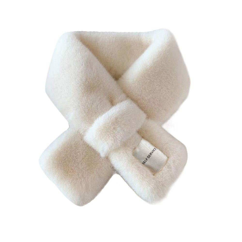 Bib Cross Scarf Thickening Winter Scarves Warm Neck Cover Snood Cowl Tube Autumn Winter