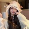 New Christmas Deer Pullover Hat with Lace-up Plush Hat High Quality Ear Protection Hat