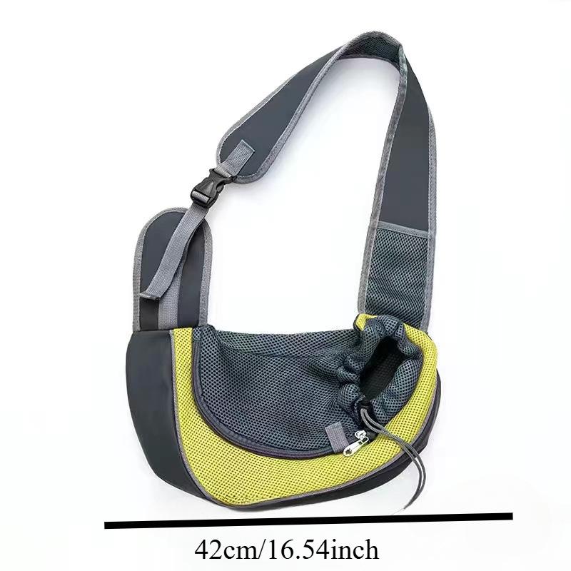 Portable Pet Front Bag Dog Backpack Mesh Breathable Pet Shoulder Bag Outgdoor Travel Puppy Carrier Slings Handbag Tote Pouch