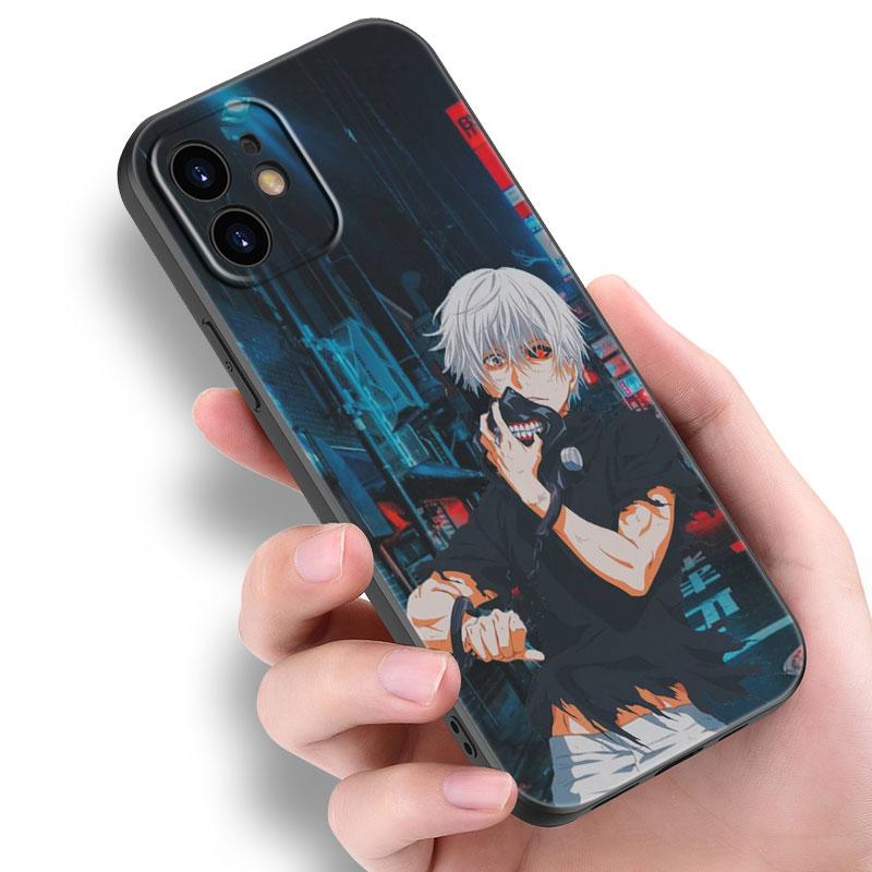 Чехол для телефона с изображением аниме «Токийский гуль» для Apple iPhone 14 13 12 Mini 11 Pro Max 7 8 XR X XS 7 8 Plus SE 2020 2022, черный мягкий чехол