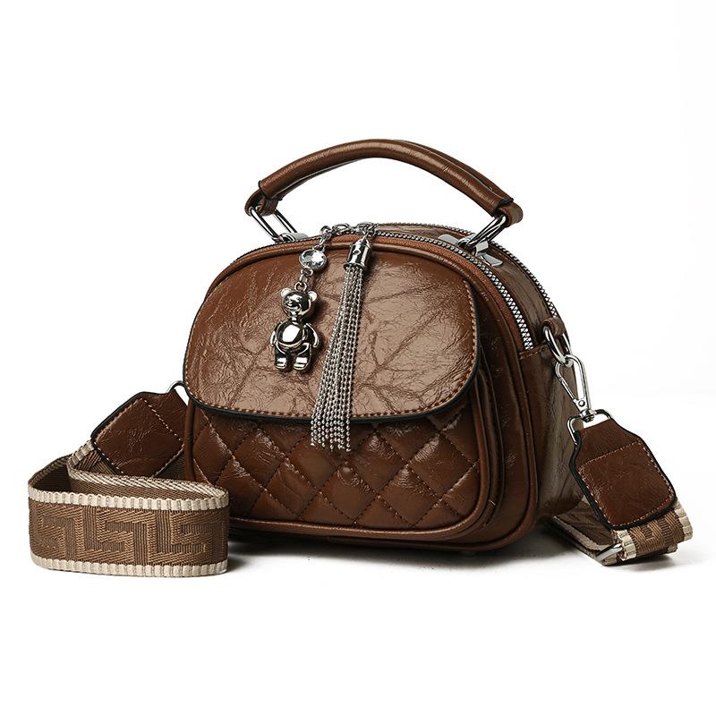 Сумка-цепочка Простая ромбовидная решетка Дизайн Высокая рука Накладная сумка через плечо Сумка через подмышку Все Стильная женская сумка