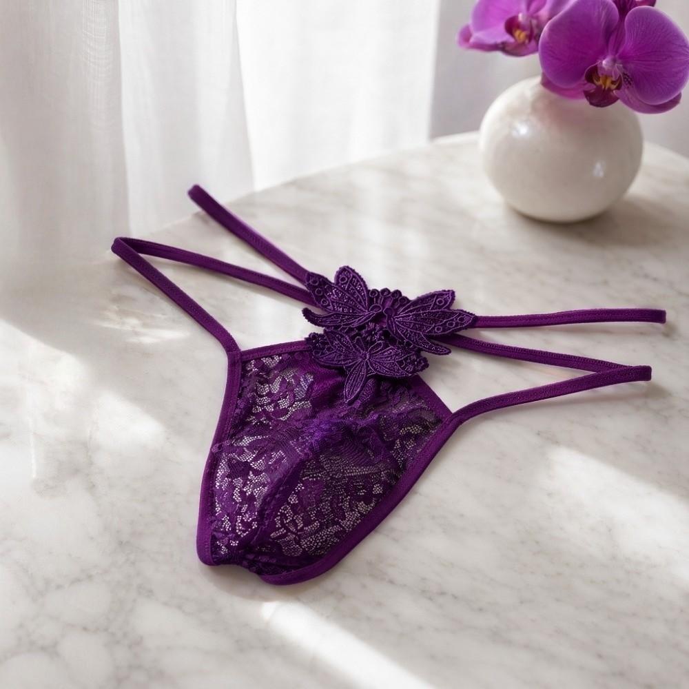 Low Waist Mesh Sheer Panties Transparent T-back Briefs Men Thin Men's Lace Thong Male